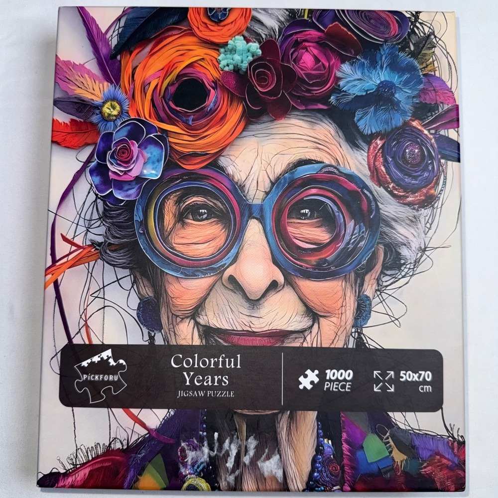 Pickforu Colorful Years Jigsaw Puzzle 1000 Piece Portrait PT-868 50x70cm